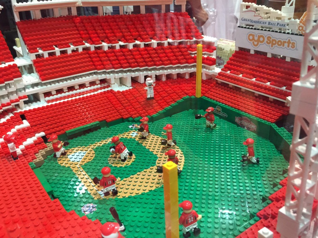 Lego Model Of Great American Ball Park Cincinnati Reds