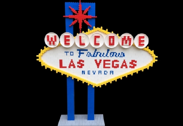 Welcome to Las Vegas Lego Sign Welcome to Las Vegas Lego Sign